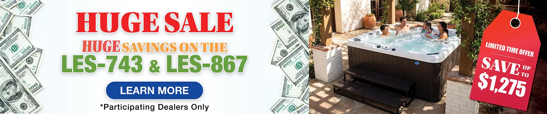 Calspas hot tub being used in a family setting - Marysville